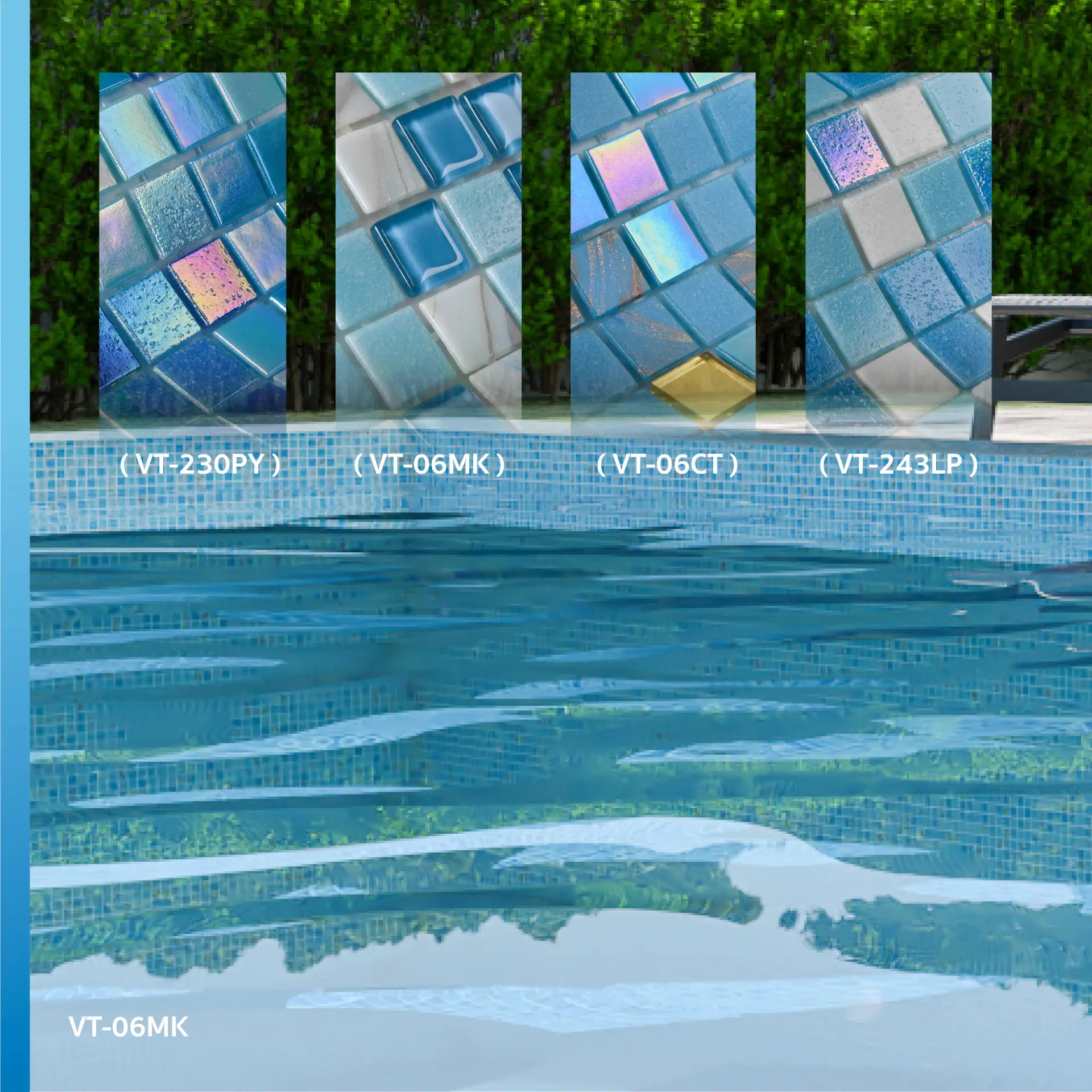 Blue Ocean Glass Mosaic Gallery